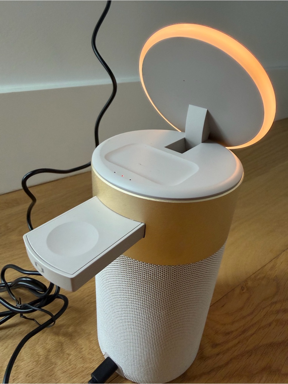 5-in-1 Bluetooth Speaker Wireless Charging Station, Phone, iWatch & Earbuds